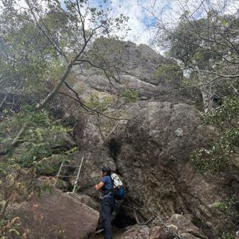 黒髪山山頂間近。