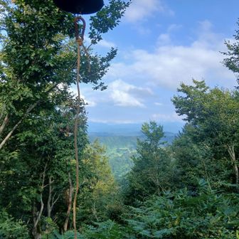 右のほうで雲を被ってるのは守門岳だな？