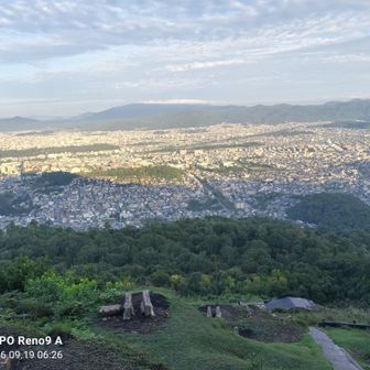 火床上部から京都市街