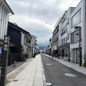 中町通りは蔵だった建物が多い