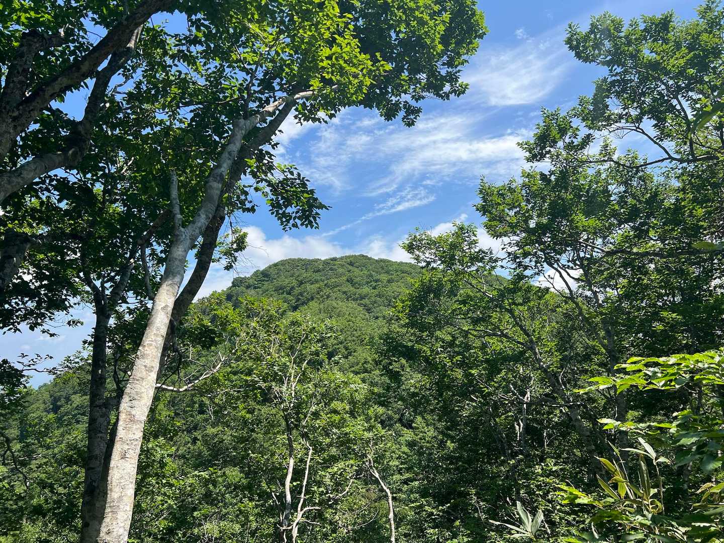 女岳から男岳へ向かいます