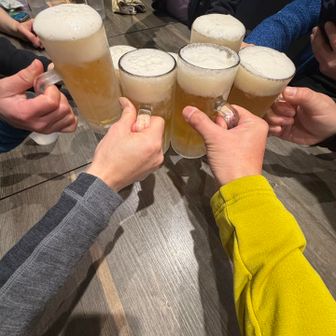 妙見口まで戻ってきました🍺とりあえず、このために歩いてましたよね😆