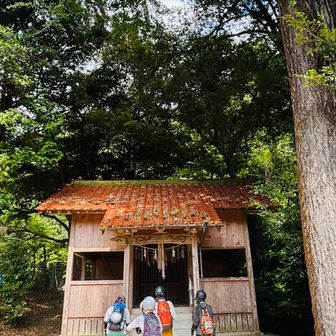 すぐに小さな神社⛩️が。
