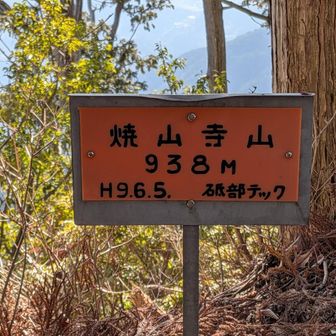 「焼山寺山」山頂！