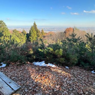 南宮山展望台で初雪❄️