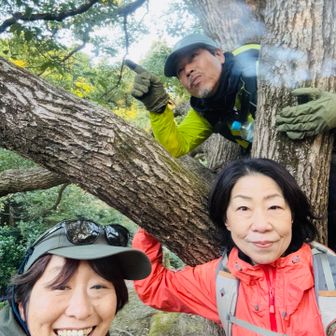 月見山山頂にて