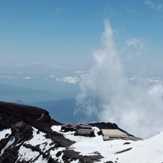 一瞬でしたが湧き立つ雲
ここ迄励まし合った栃木県からのお二人様、あリがとうございました🙏深南部でお会いしましょうと"ちぎり🤝"🤭