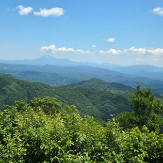 雲の下に大山が👀