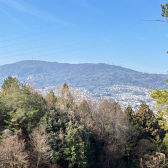 先日歩いた生駒山方面！