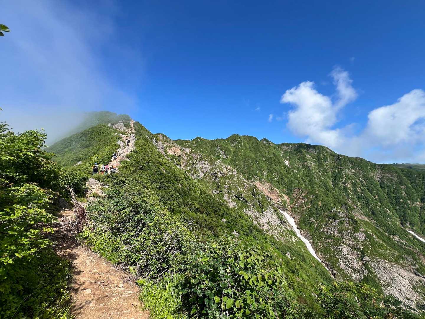 剣ヶ峰の登り！