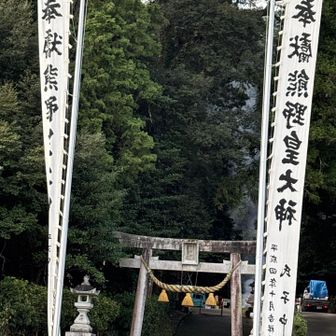 降りてて来たらのぼりが立ち上がっていた！