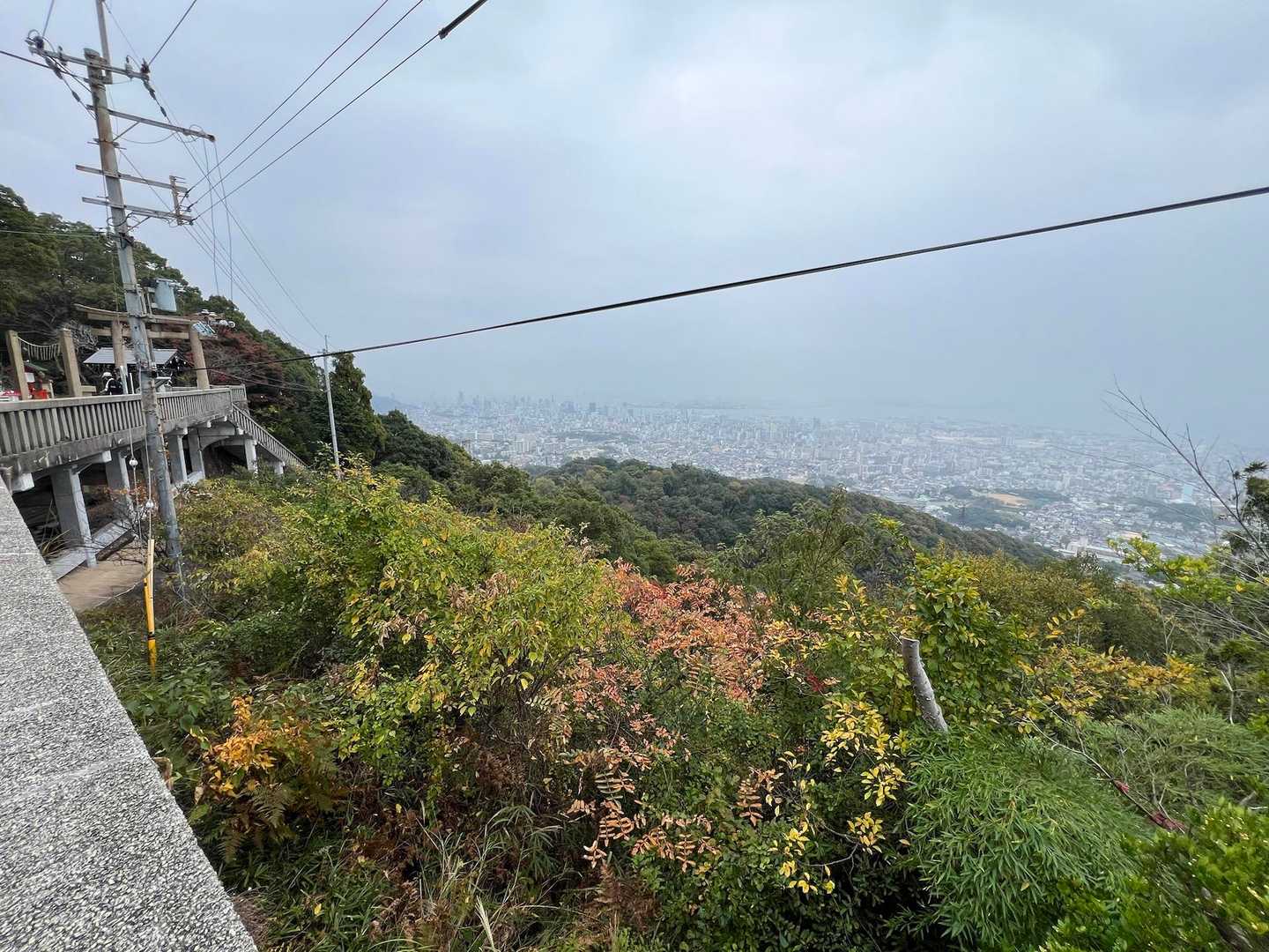 須磨浦公園駅前バス停-旗振山-高倉山-高倉台登山口-横尾山 縦走コースの写真