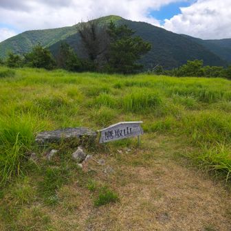 鷹取山登頂。向こうの山は福智山