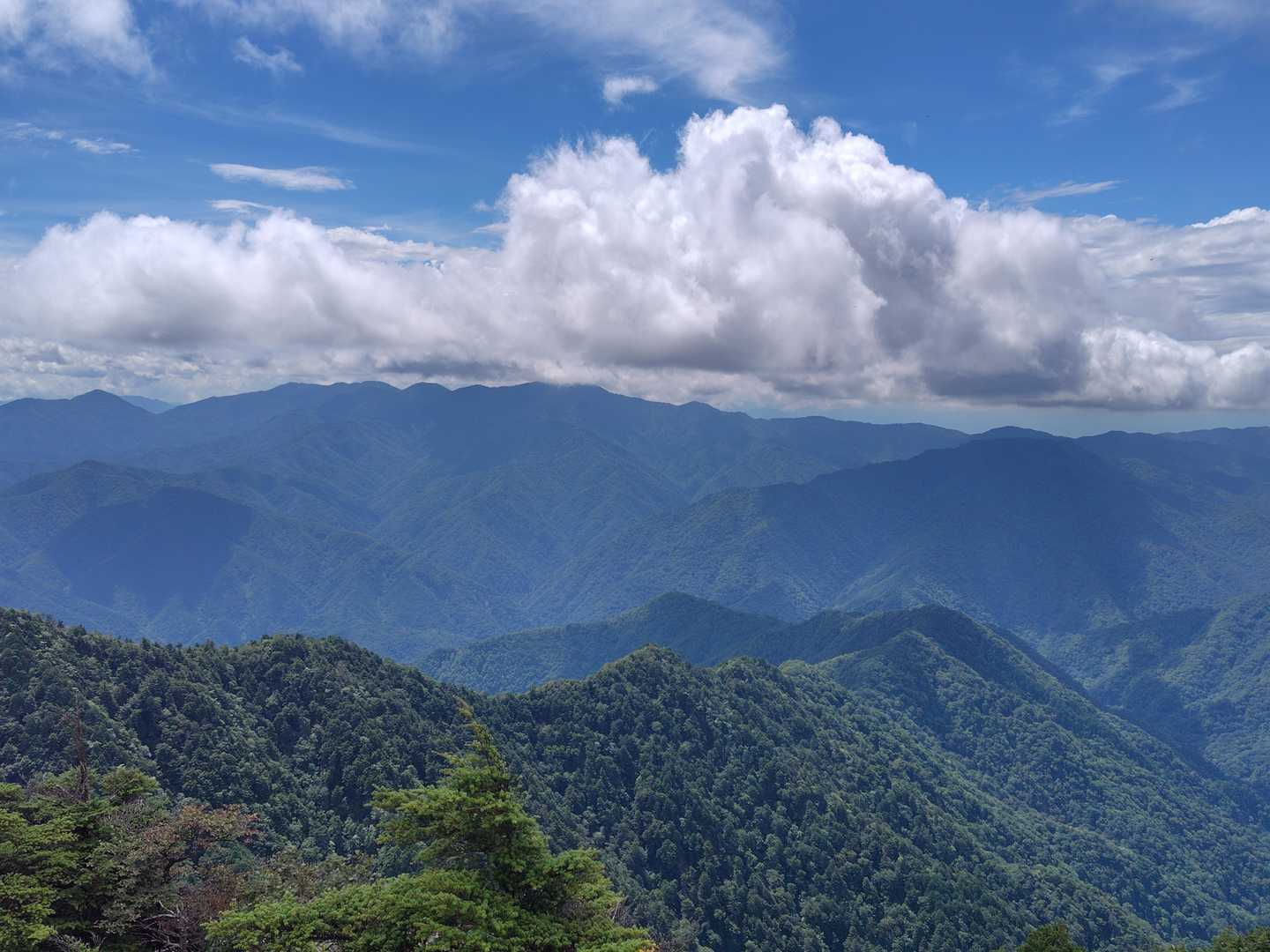 大菩薩方面👍　こちらも奥に富士山が見えたはず🤣