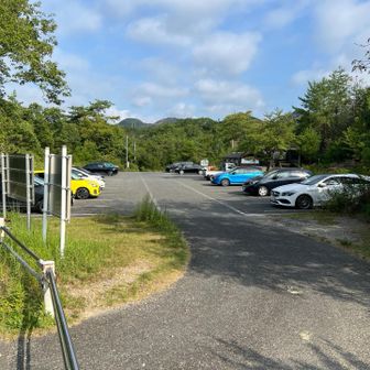いつもより少ない気がするがそれでも結構な車の数。すでにムッとしていて蒸し暑く、汗が吹き出ている💦