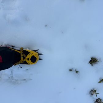 下りはアイゼンで☆