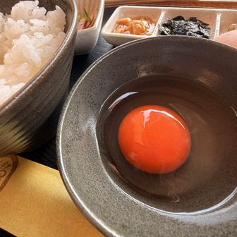 卵かけごはん 限定20食 朝の時間は、ごはん🍚おかわりできるそうです♪
