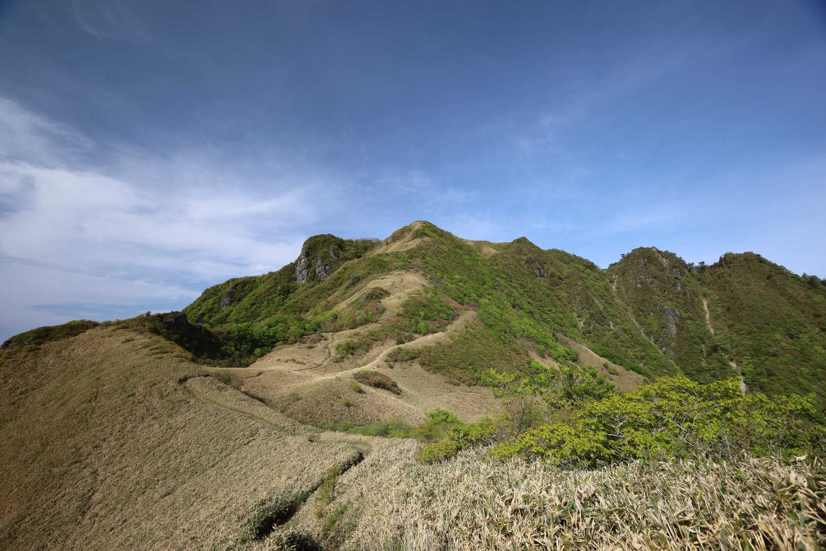旧寒風山トンネル南口-桑瀬峠-伊予富士-東黒森 往復コースの写真