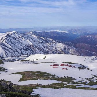 山頂から別山と室堂