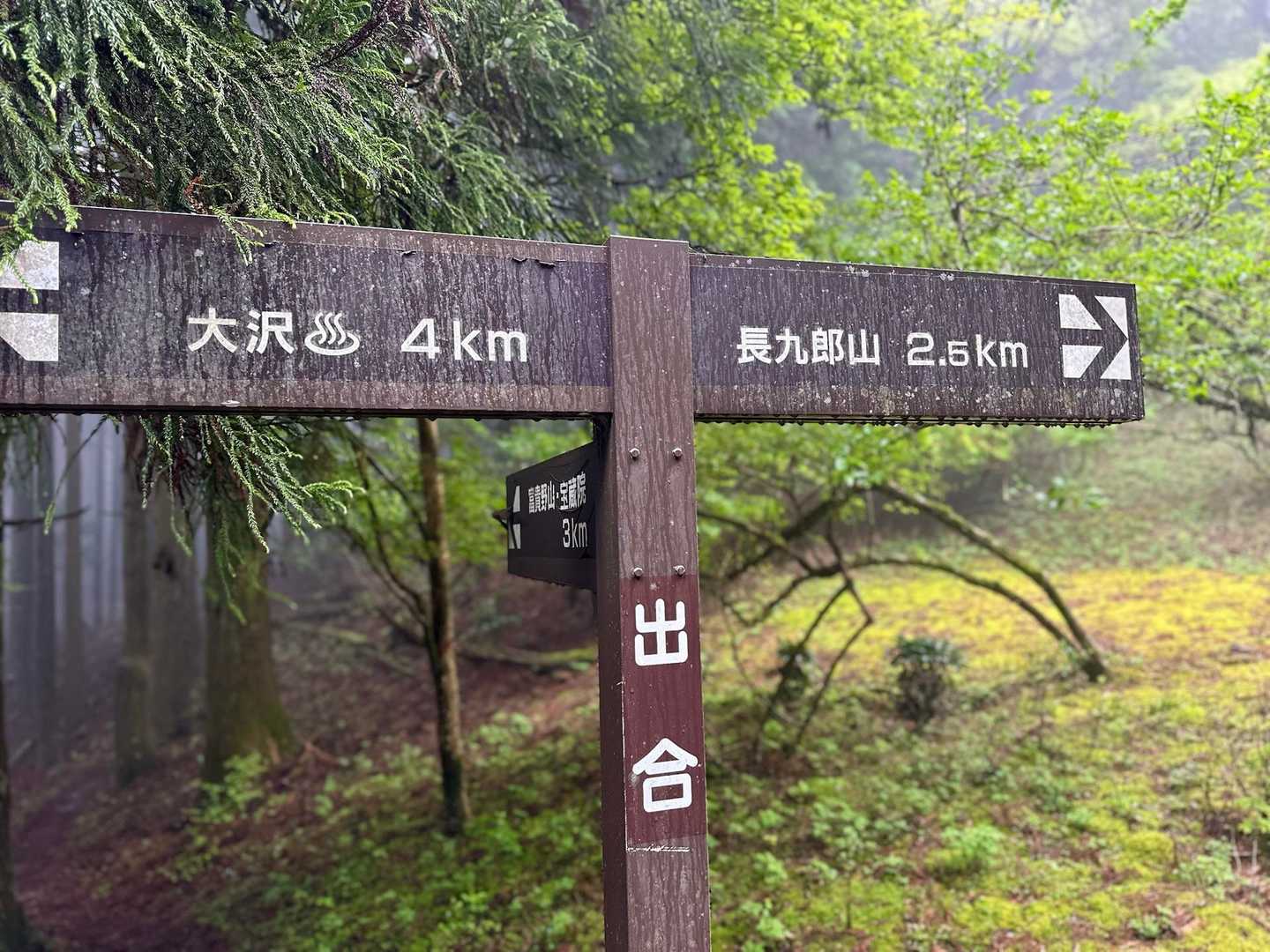 八瀬峠-長九郎山 往復コースの写真