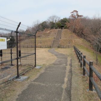 ふれあいの丘を見上げる