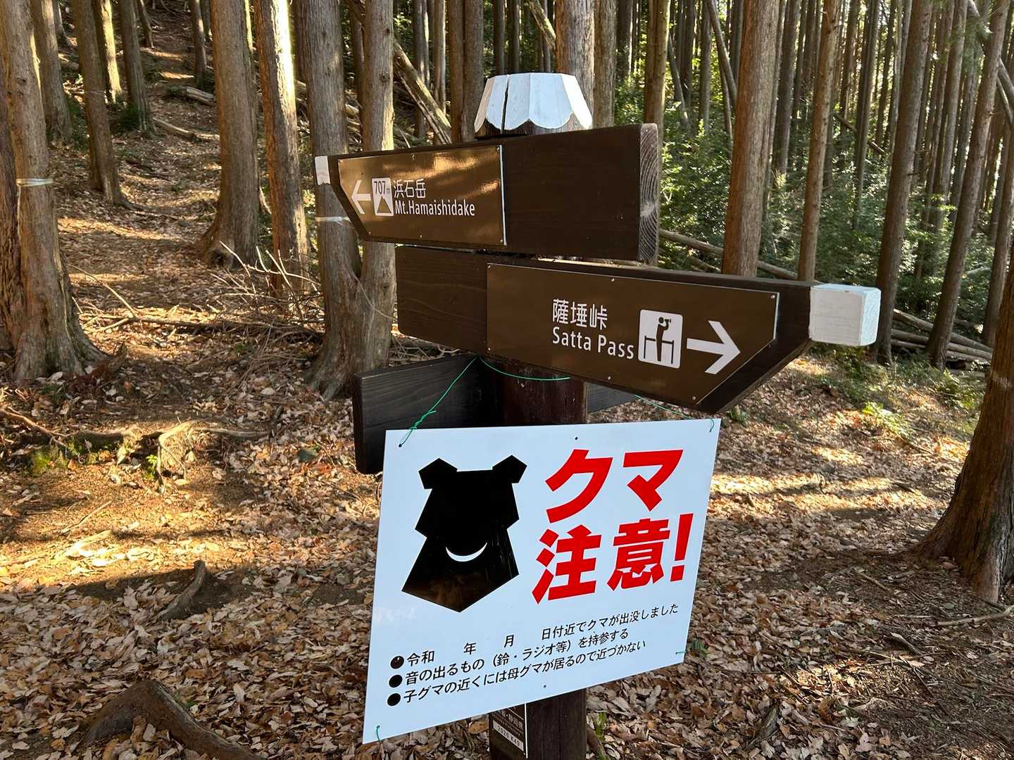 クマ注意！