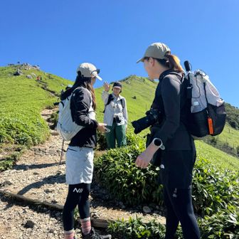 ミートさんはキレンゲショウマ🌼を見に行くと、ここでお別れ