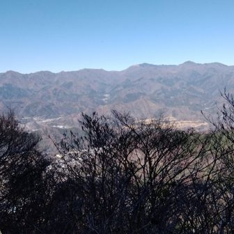 （左が滝子山、中央左が雁ガ腹摺山らしい）