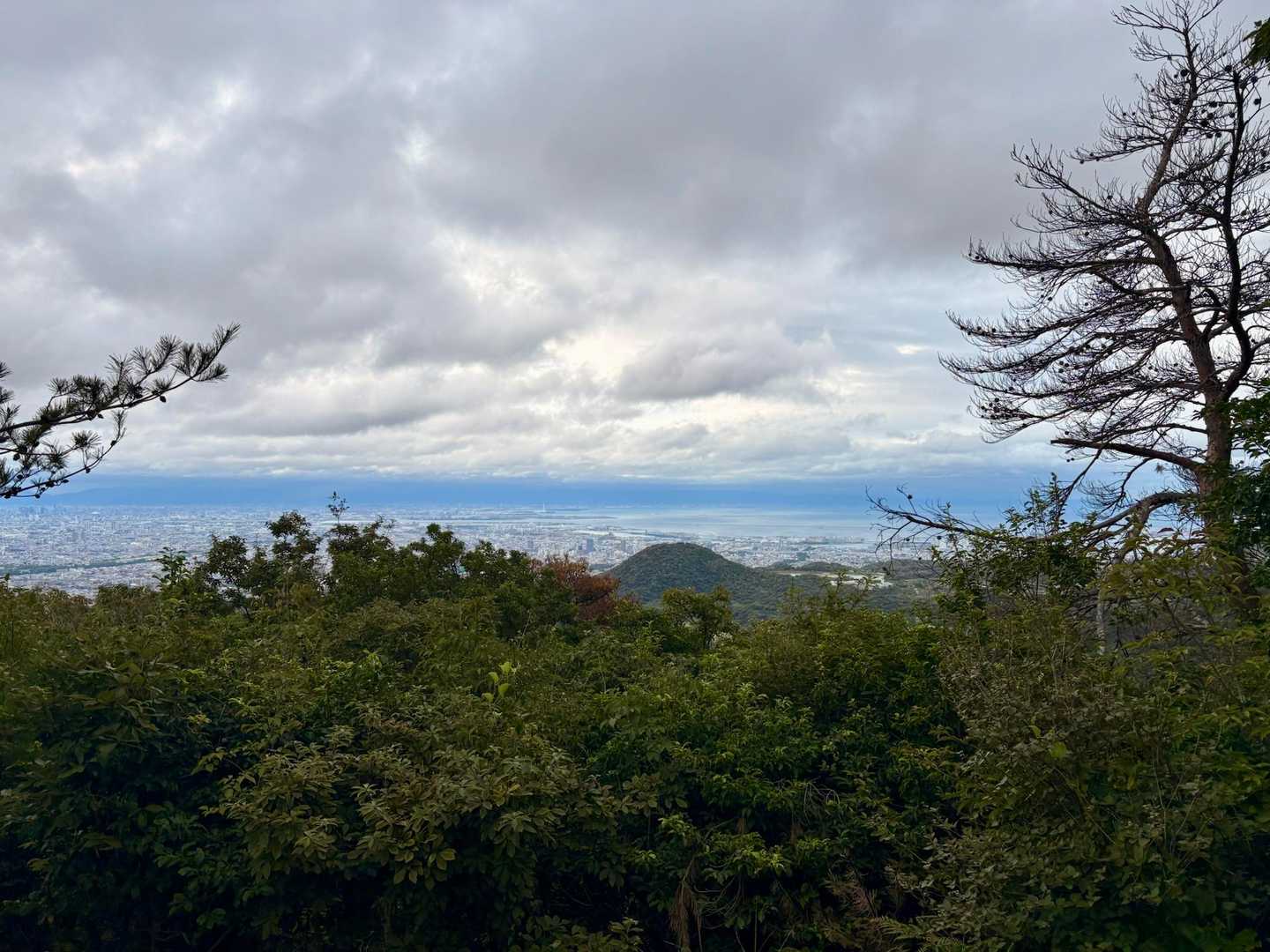 山頂踏む前に友達にビューを見せたい✨
甲山がポンッと頭を出しています