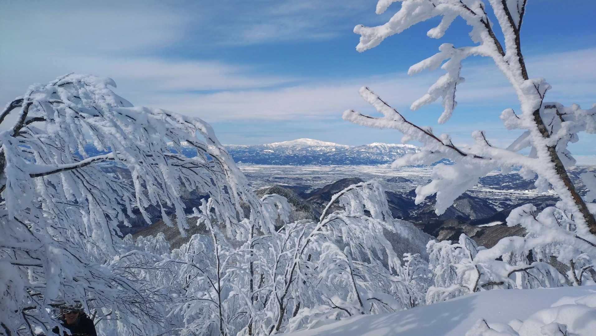月山が見えます