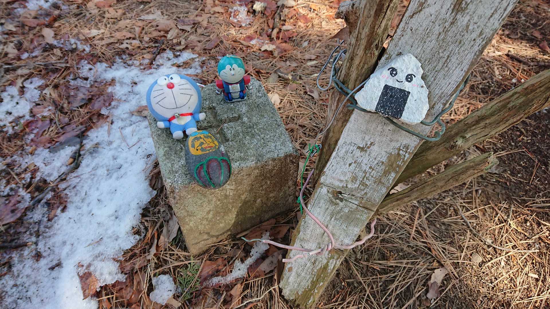 忠四郎山三等三角点▲604m
おむすび🍙WA ROCK を放石👋