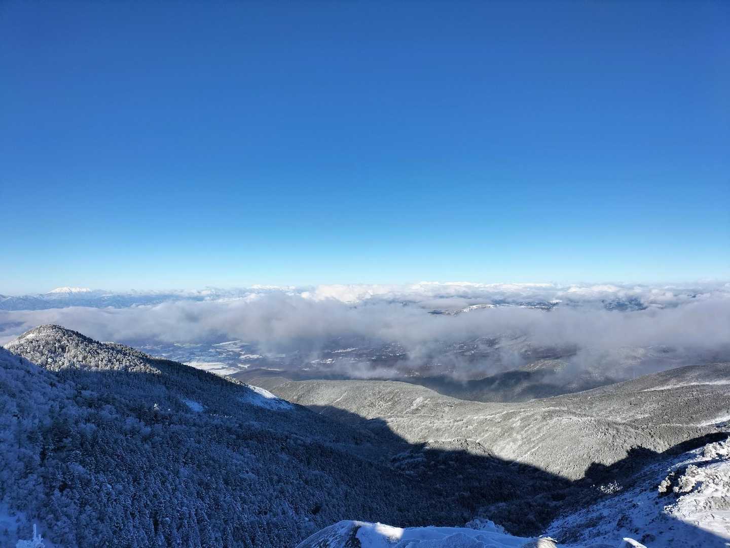 北アルプスの山々も見えてきました。