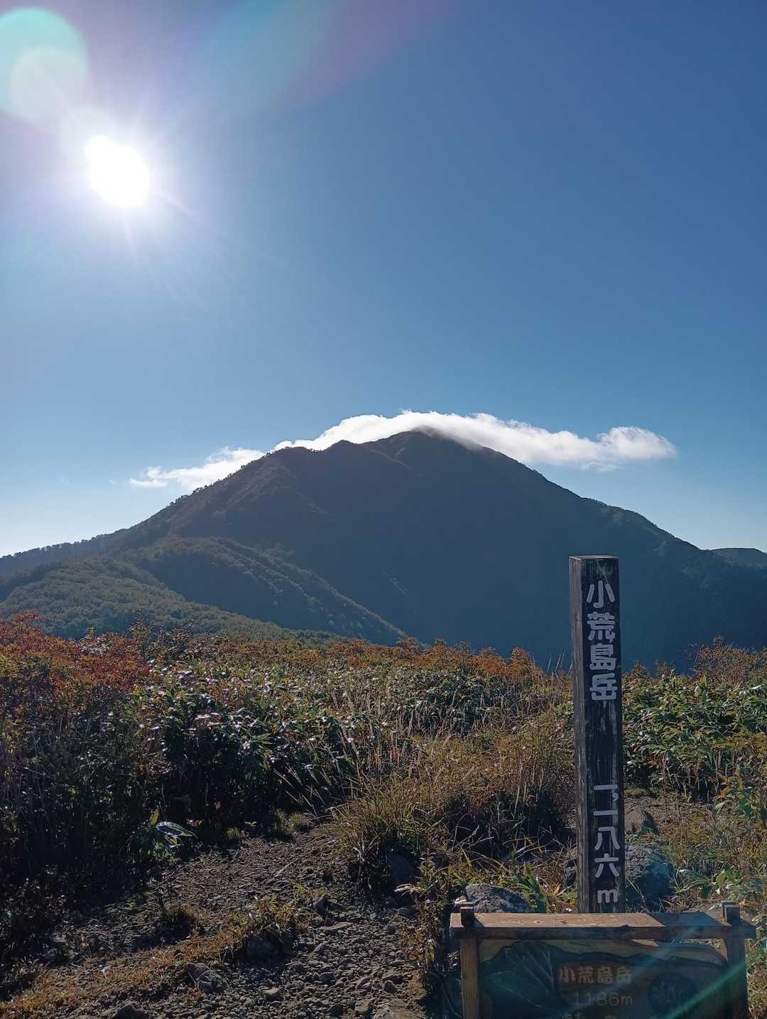 荒島岳中出コース登山口-小荒島岳-シャクナゲ平-荒島岳 往復コースの写真