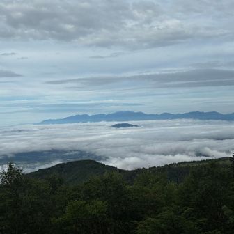 ふと振り返ると素晴らしい雲海が………
やばいこれは…