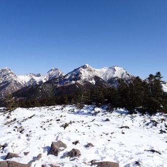 ギボシ、権現岳、赤岳、阿弥陀