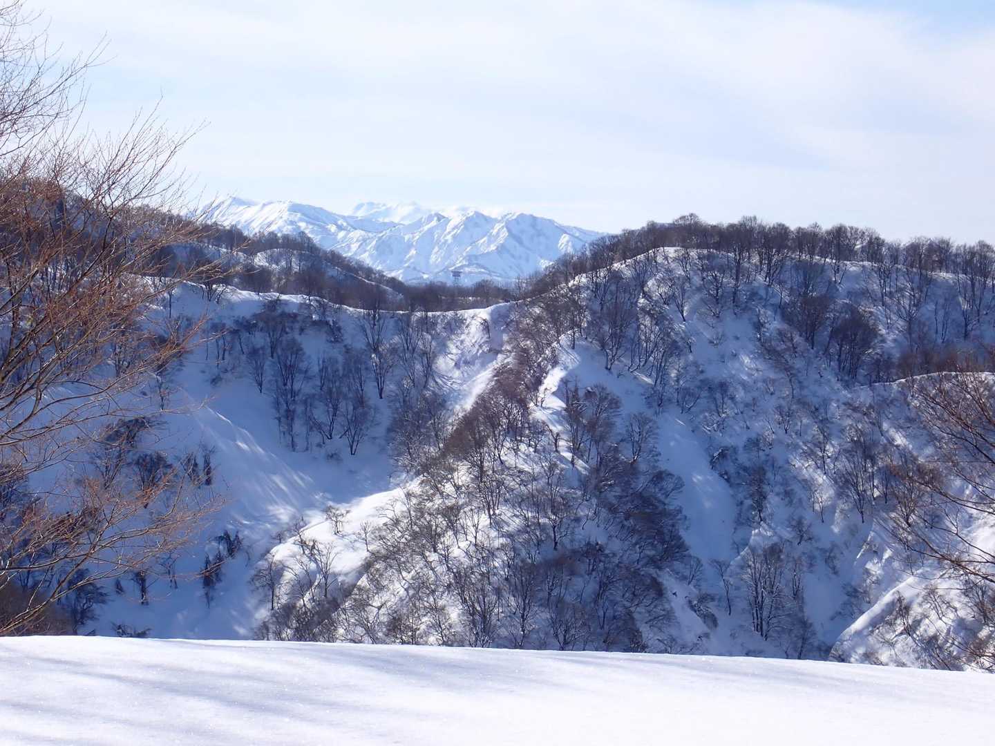白山が見えました。