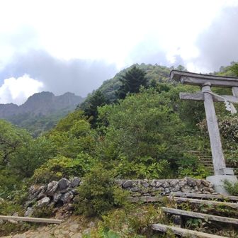 土小屋ルートとの合流地点