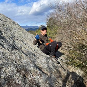 やっぱり下りるの怖い夫😨