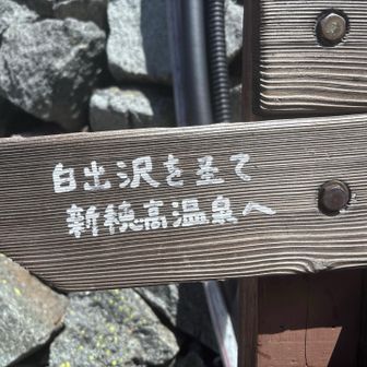 さあ、警戒していた白出沢ルートから下山。