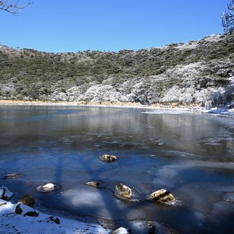 白紫池は凍ってます
乗ったらたぶん割れます🏊🏻‍♂️