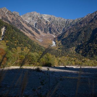 河童橋横より吊り尾根　
穂より高い岳　また来年