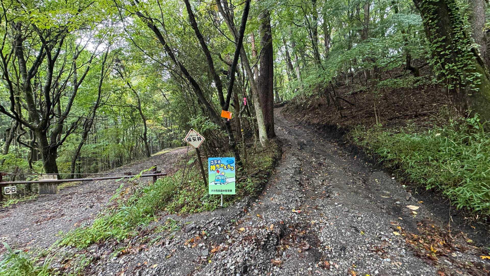 崩平山 往復コースの写真