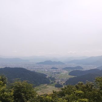 下山時、白鬼展望台より。