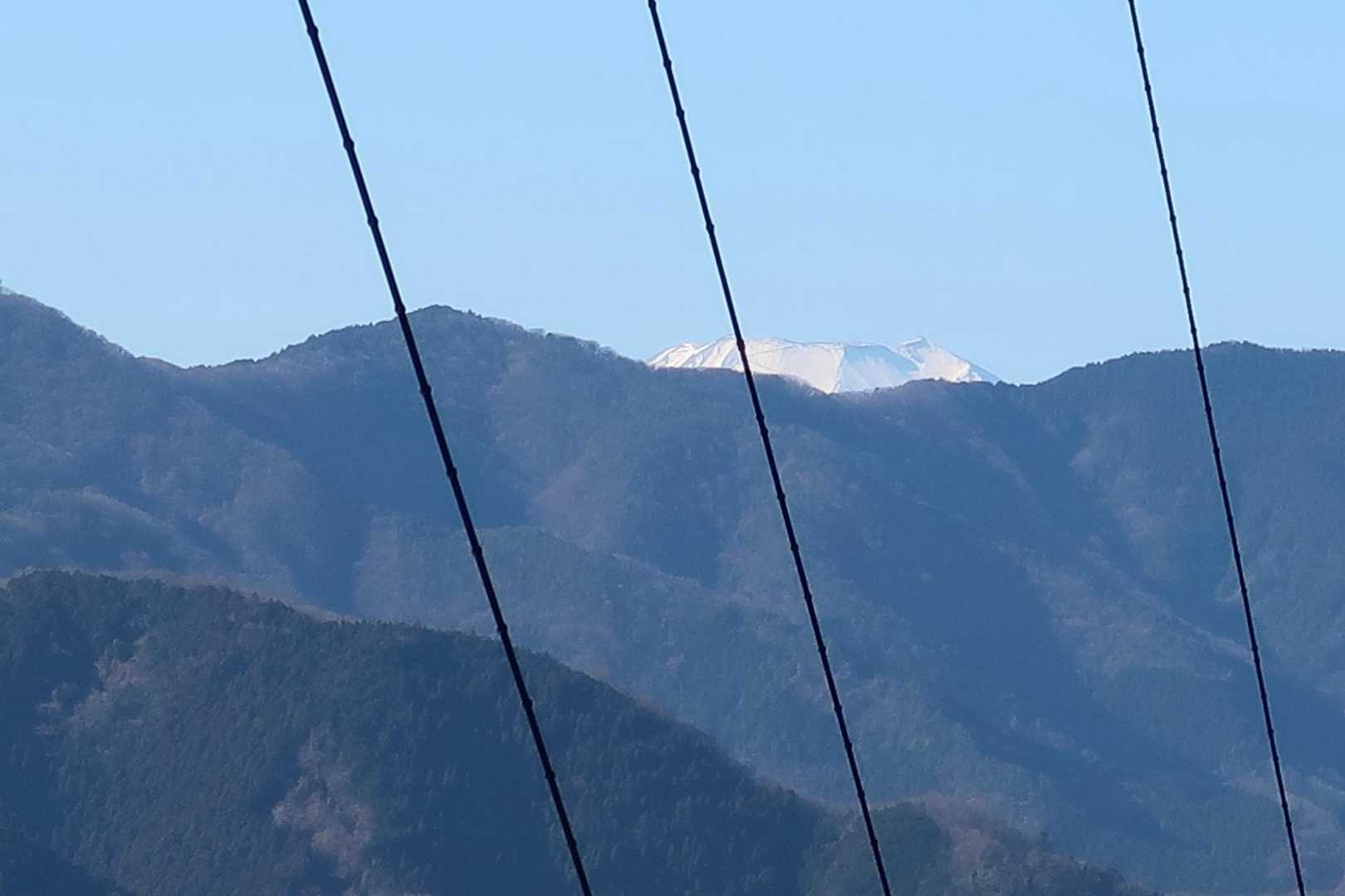 富士山の頭をアップで
