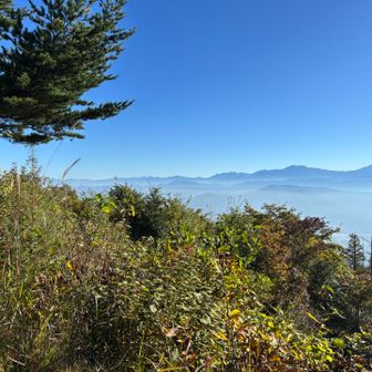 八ヶ岳も。赤岳もハッキリ分かる