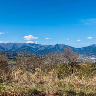 頭高山頂上。右から大山、三ノ塔、二ノ塔、塔ノ岳、鍋割山。ヤビツ峠からの表尾根に行きたくなりました！