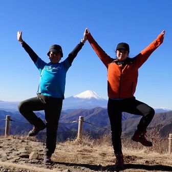 爆風に負けない体幹だ💪