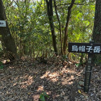 絶景スポットから烏帽子岳山頂に到着