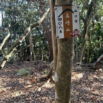高崎山。眺望なしorz
もはや足パンパン。
鋤尖山から下山しとけばよかったかと、脳裏にちらつく。