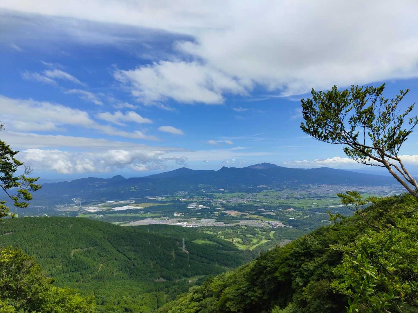 唯一の展望、箱根連山